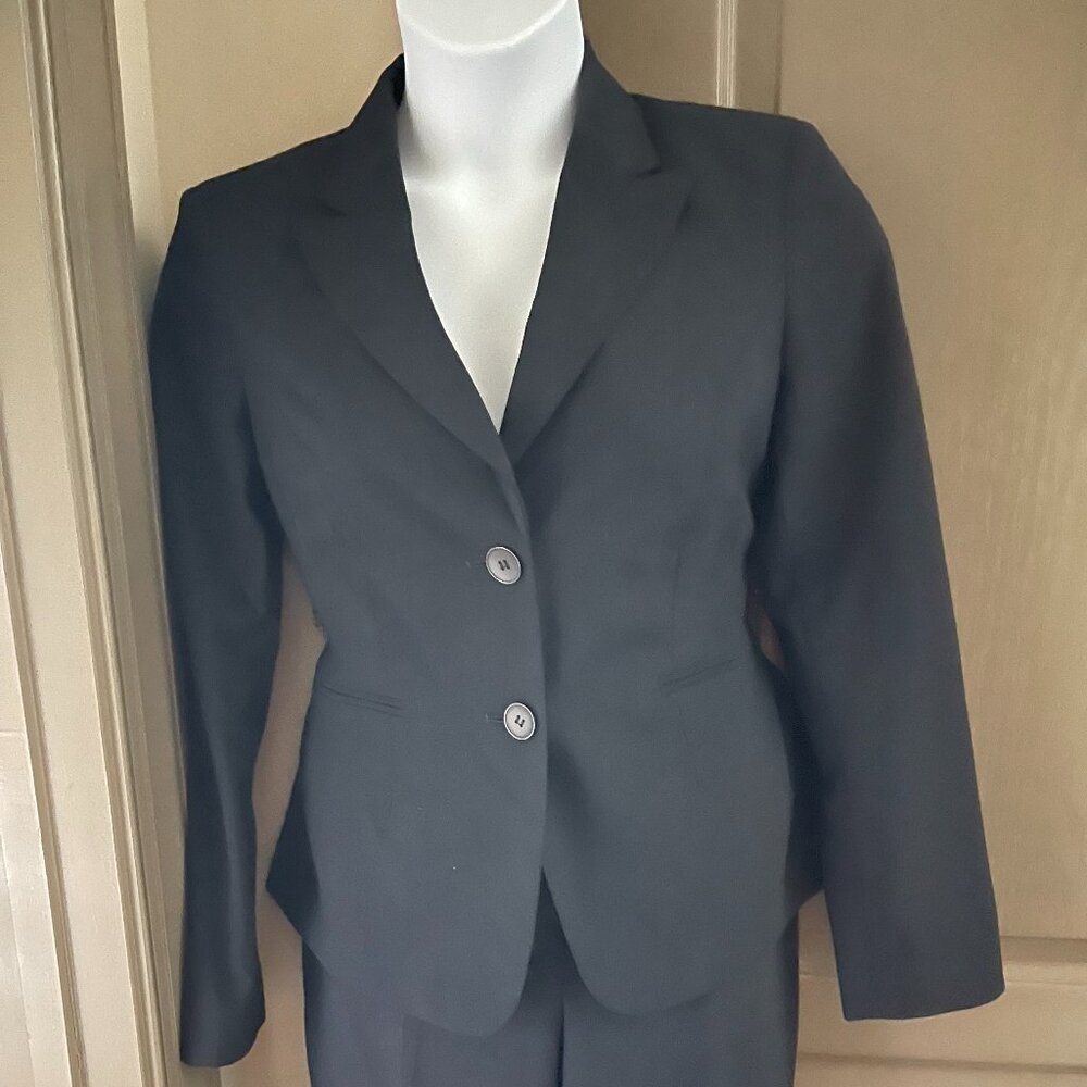 Navy Blue Pants Suit